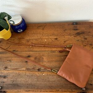 Madewell Tan Leather Crossbody Bag
